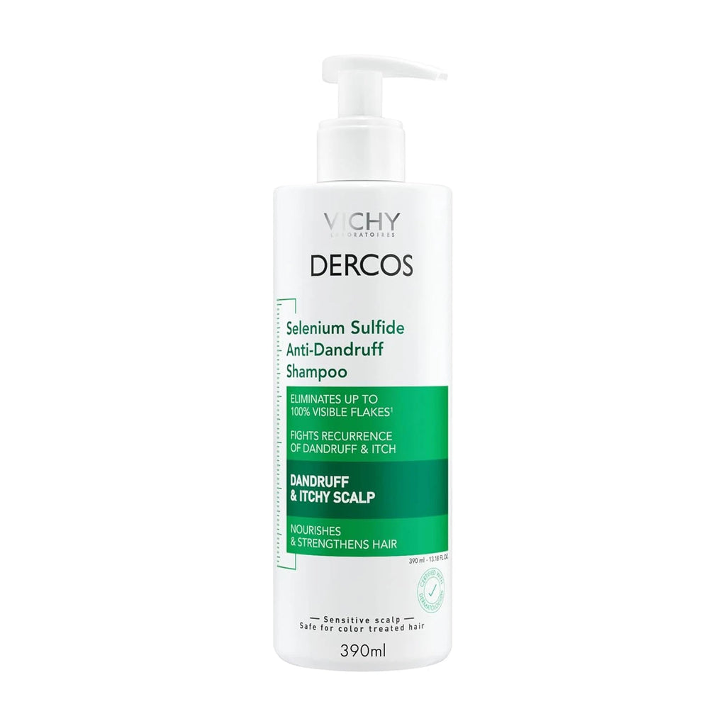 VICHY Dercos Dandruff Shampoo, Antifungal Dry Scalp Treatment & Itchy Scalp Reli